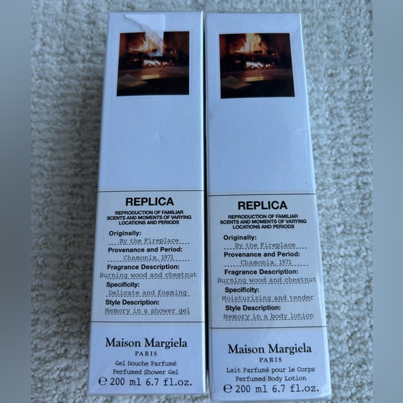 Maison Margiela By the Fireplace Shower Gel and Body Lotion Full Size NEW